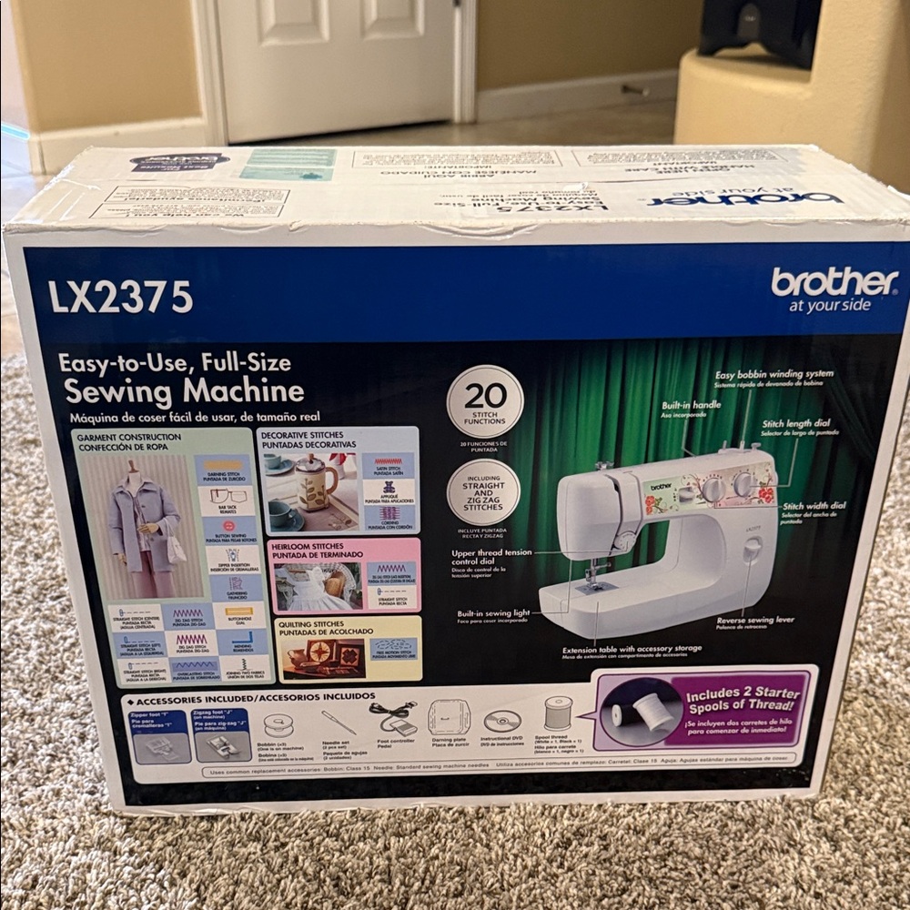 Brother LX2375 Sewing Machine with Accessories